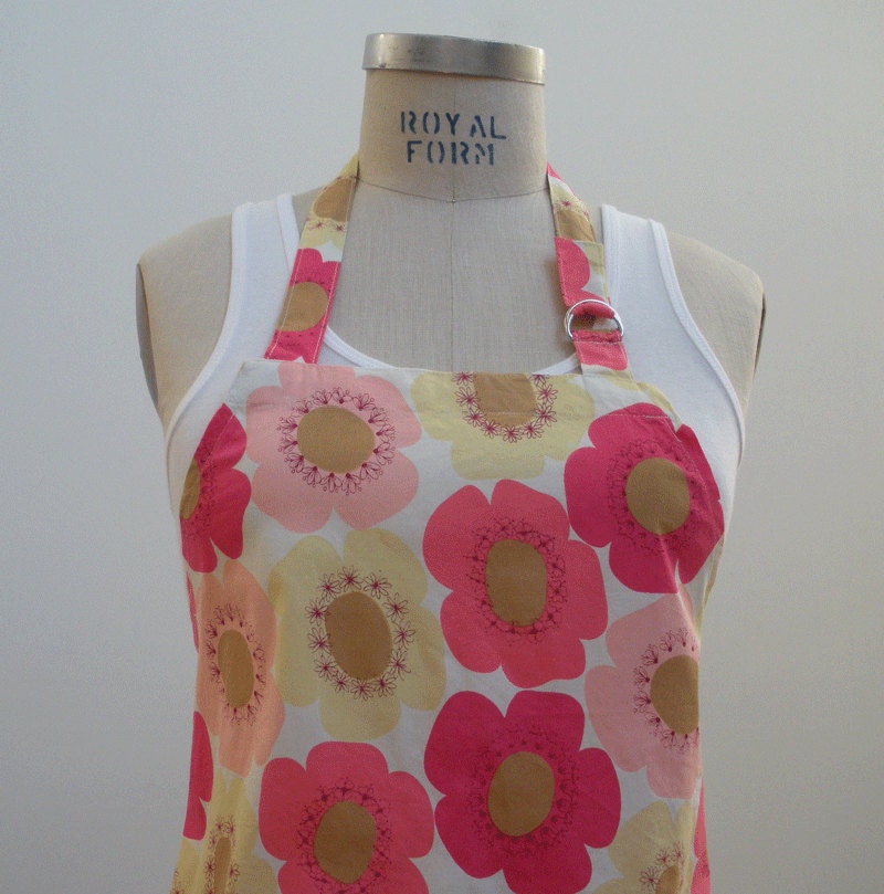 Peach Blossoms Chef's Apron