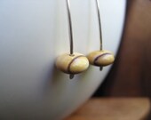 SALE silver earrings in mookaite. mustard yellow stone. sterling silver earrings. mookaite. splurge