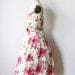 1950s dress / vintage 50s floral party dress / pink and white princess dress