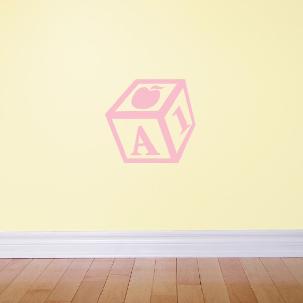 Letter "A" Toy Block - Wall Decal