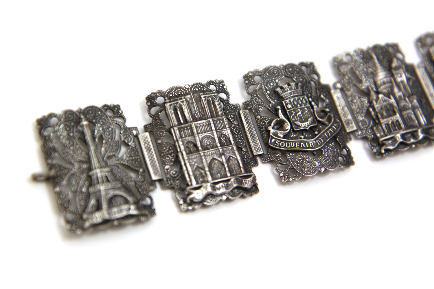 Vintage 1930s Paris France Souvenir Bracelet