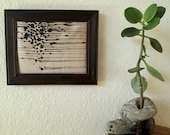 canvas black ink textile, home art
