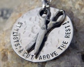 Stylists: A Cut Above the Rest Handstamped Necklace