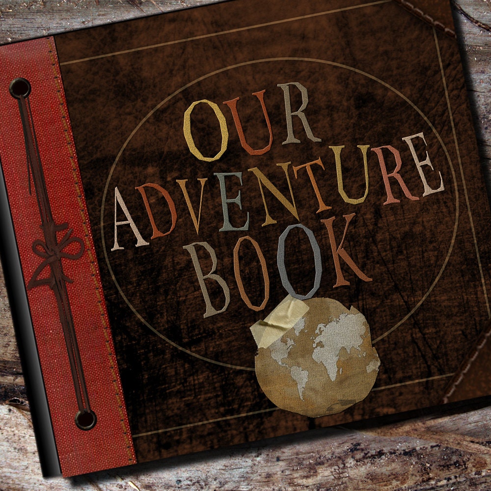 Our Adventure Book Personalized Photo Album, Scrapbook or Guest Book