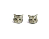 Cute Short hair Cat Kitten Stud Earrings - A14E84