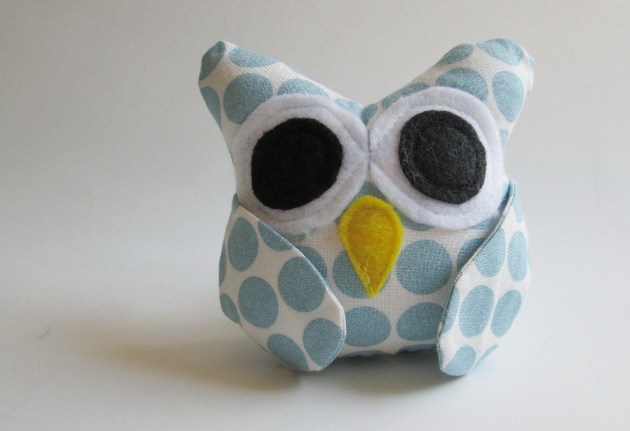 Owl stuffed toy with Rattle - Dash