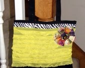 Ruffled Tote Bag