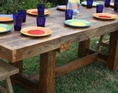 YOUR Custom Made Rustic Reclaimed Barn Wood Farmhouse Dining Table or Conference Table