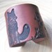 Fox Cuff Bracelet, Dark Copper, Bronze Wide Cuff Bracelet, Handmade Jewelry by theshagbag on Etsy