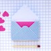 Micro notes and upcycled paper envelopes (set of 10)