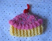 Crochet Cupcake Hat Newborn 3 months