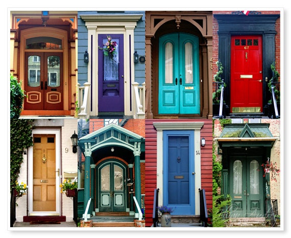 Doors Photograph - 8x10 fine art photo print - Corn Hill Neighborhood Rochester New York - colorful doors photography - wall art
