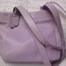 90's Lilac leather COACH tote- shoulder bag