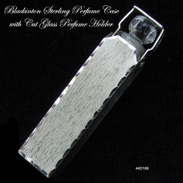 BLACKINTON Sterling Crystal Perfume c 1910 Antique