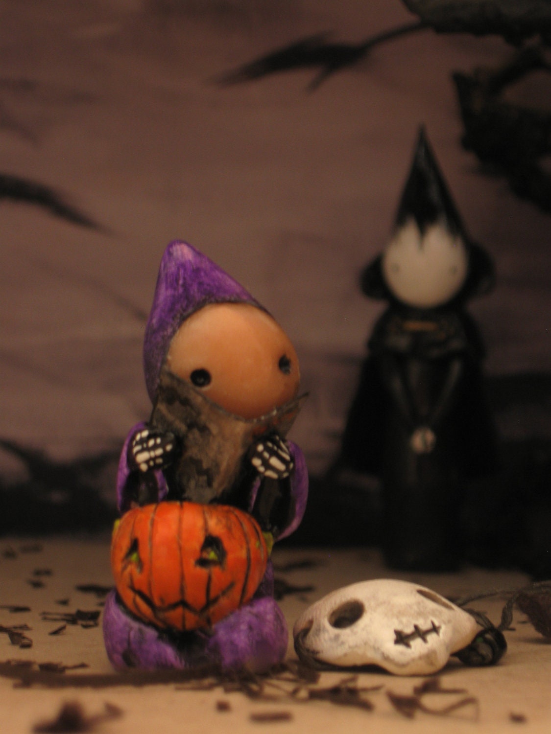 Scary Book Poppet- Lisa Snellings for Halloween - Scary Stories
