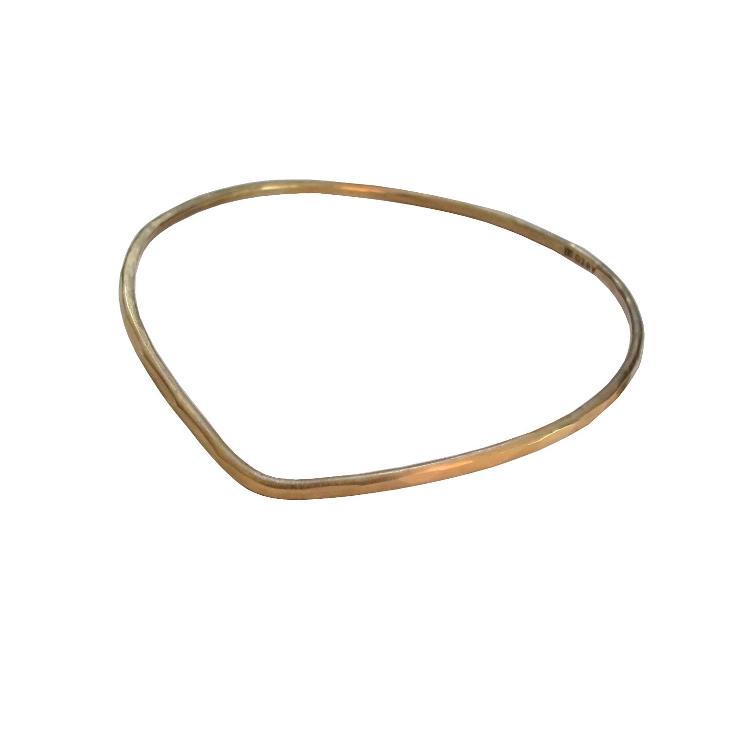 Bronze Heart Stacking Bangle