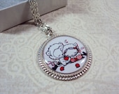 Lion and Lamb - Silver Style Pendant Necklace