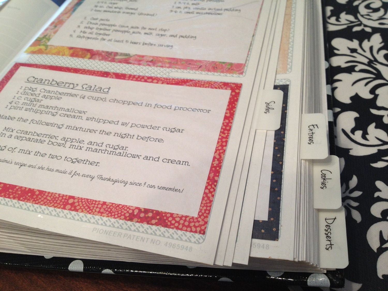 9 Category Tabs - Great for any Recipe Book