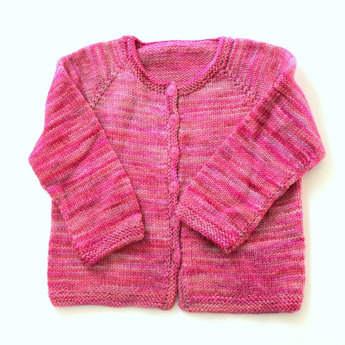 KNITTING PATTERN Basic Top Down Child's Cardigan by AbsoluteKnits