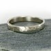 14k White Gold Hammered Wedding Band, 3mm White Gold Men's Ring, Mans Ring, Men's Gold Wedding Ring, Promise Ring