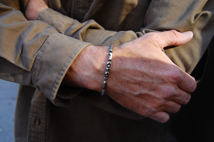 Superman, Men's Sterling Silver Bracelet, Mens Sterling Silver Cuff, Men's Bracelet, Women's Bracelet