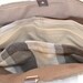 Waterproof Messenger bag in charcoal Whitecap Gray cream plaid upholstery