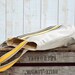 Waterproof BEST SELLER Tote bag/Diaper bag/Messenger bag PARIS Yellow nautical stripe - Leather straps