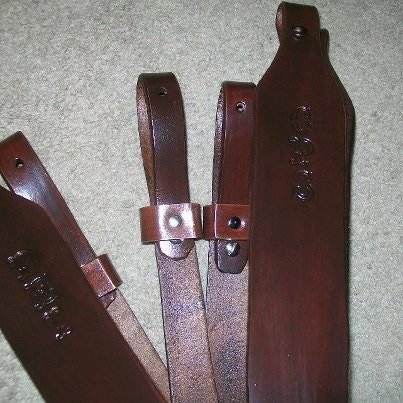 3 Groomsmen Gifts 3 Personalized  Rifle Sling with Initials