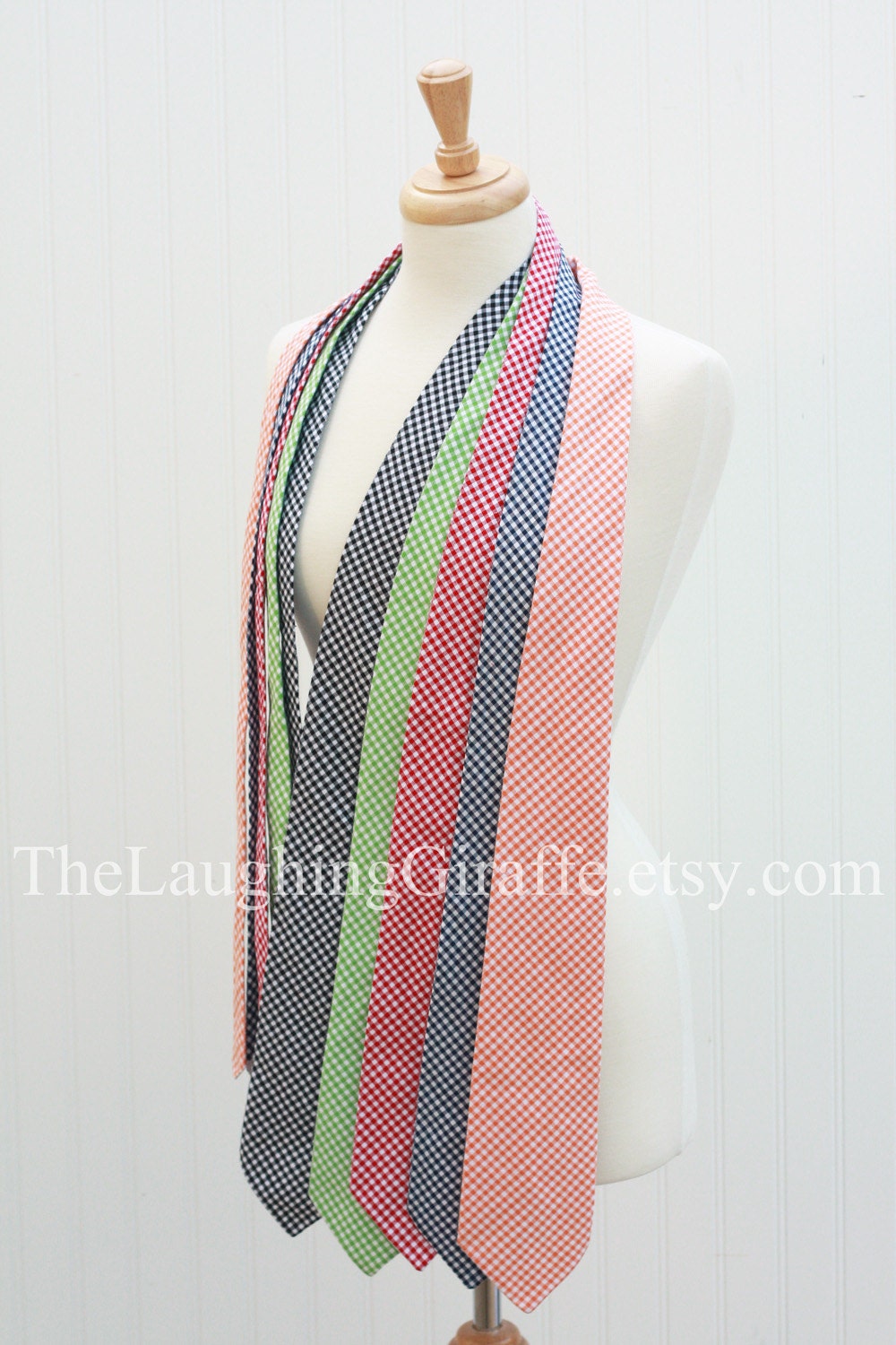 Gorgeous Gingham...Classic Mens Tie...by The Laughing Giraffe