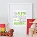 8x10 Let HIM sleep print custom color nursery
