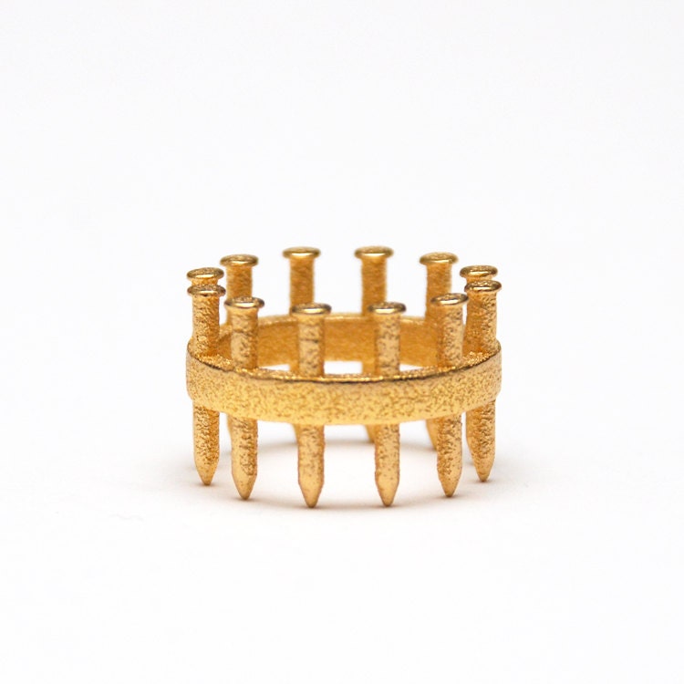 Gold Nailed Ring