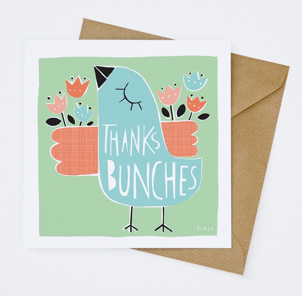 Thanks Bunches - Greeting Card (1-57C)