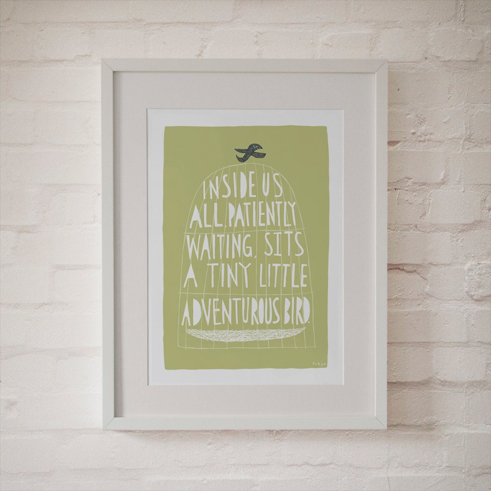 The Adventurous Bird - Fine Art Print (Large)