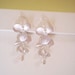 JEWELRY SALE, Triple Orchid Earrings, Silver Earrings