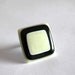 Glass Ring Handmade - big bold oversize adjustable - ENDLESS CLASSIC -  1.8 inch
