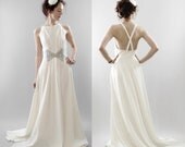 Bias Beaded Gown - Faye