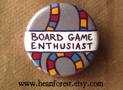 board game enthusiast - pinback button badge