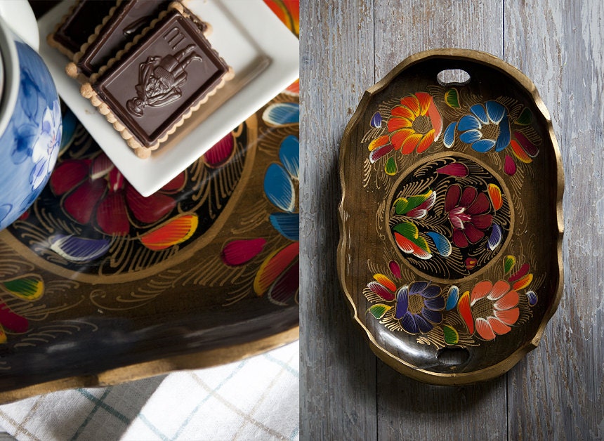 Vintage Retro Serving Tray