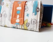 Crayon Wallet - Organic Vintage Cars Edition - A Montessori and Waldorf Inspired Travel Toy for Self Guided Art