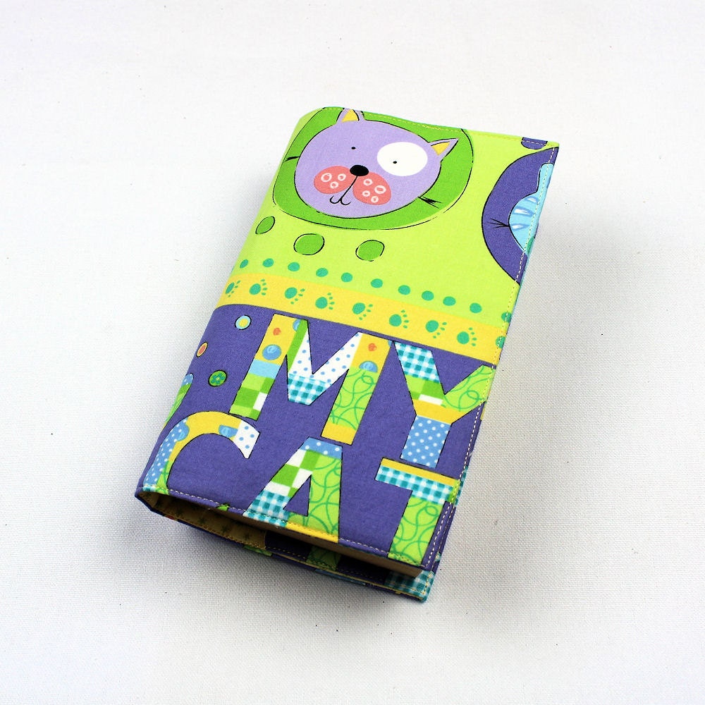 Love My Cat Fabric Paperback Book Cover - Mass market Szie