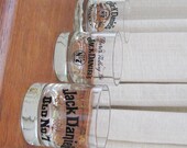 Vintage Jack Daniels Low Ball Glasses Old No 7 Barware Tennessee Whisky Old Sour Mash 1970s
