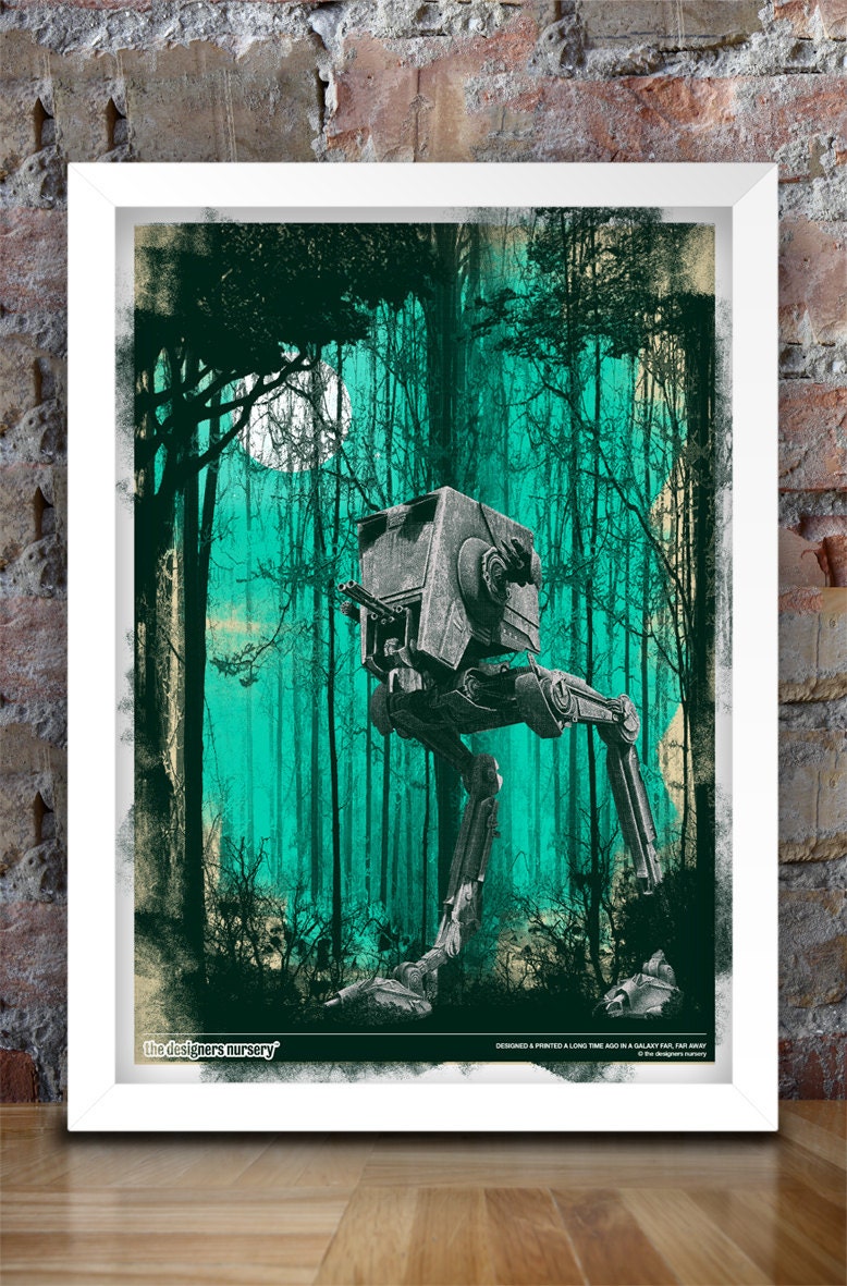 Star Wars Inspired Print (FOREST MOON) A3 - 2012