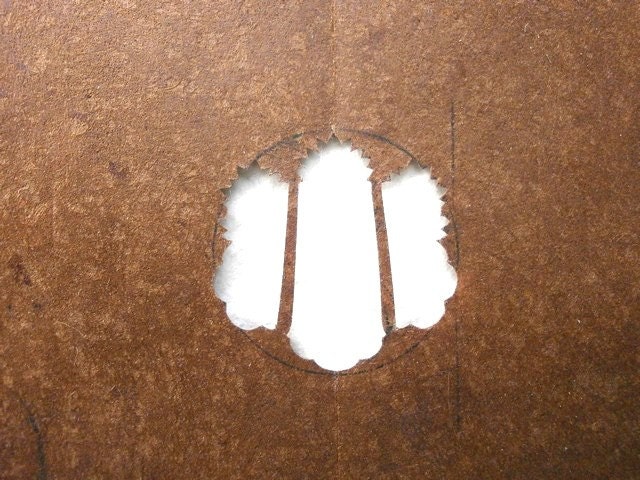 Vintage Japanese Stencil Family Crest D59 Flower Stencil Kamon