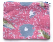 Floral Cotton Screen Print Coin Purse