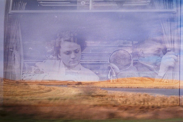Ghostly Woman Photo "Ghosts Where the Wind Blows" Surreal Photograph - Field Nature Art - Dreamy Travel Photo - Vintage FIlm Photo