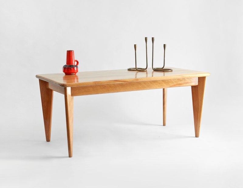 Vintage Mid Century Coffee Table - Wood, Modern, Side Table