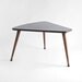 Vintage Triangle Coffee Table - Mid Century, Modern, Wood, Kidney, Boomerang