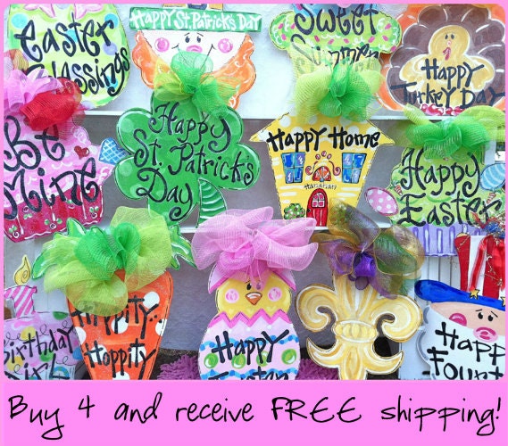 Buy 4 and Receive FREE Shipping - Bronwyn Hanahan Door Decor