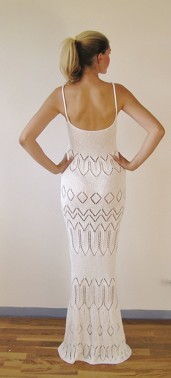 SALE.. Exclusive Hand Knit Glamorous Mermaid Dress