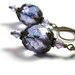 Purple, Czech, Swarovski, Vintage Style Earrings